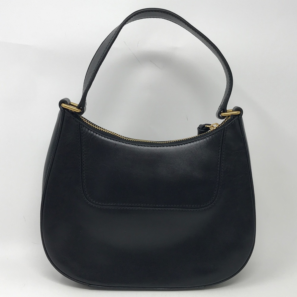 Loeffler Randall Greta Leather Shoulder Bag, Size M - Black/Gold Women's - Picture 3 of 16